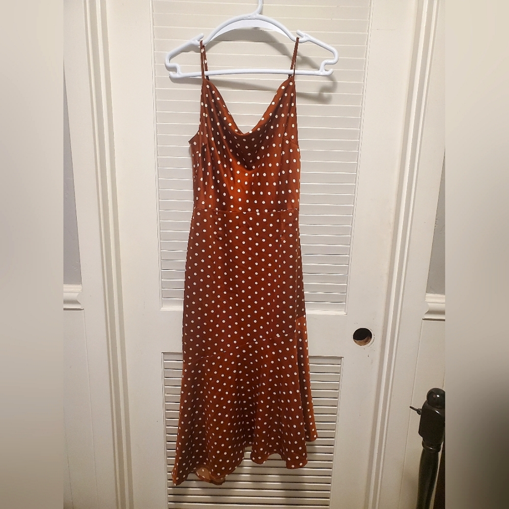 J.O.A Polka dot dress